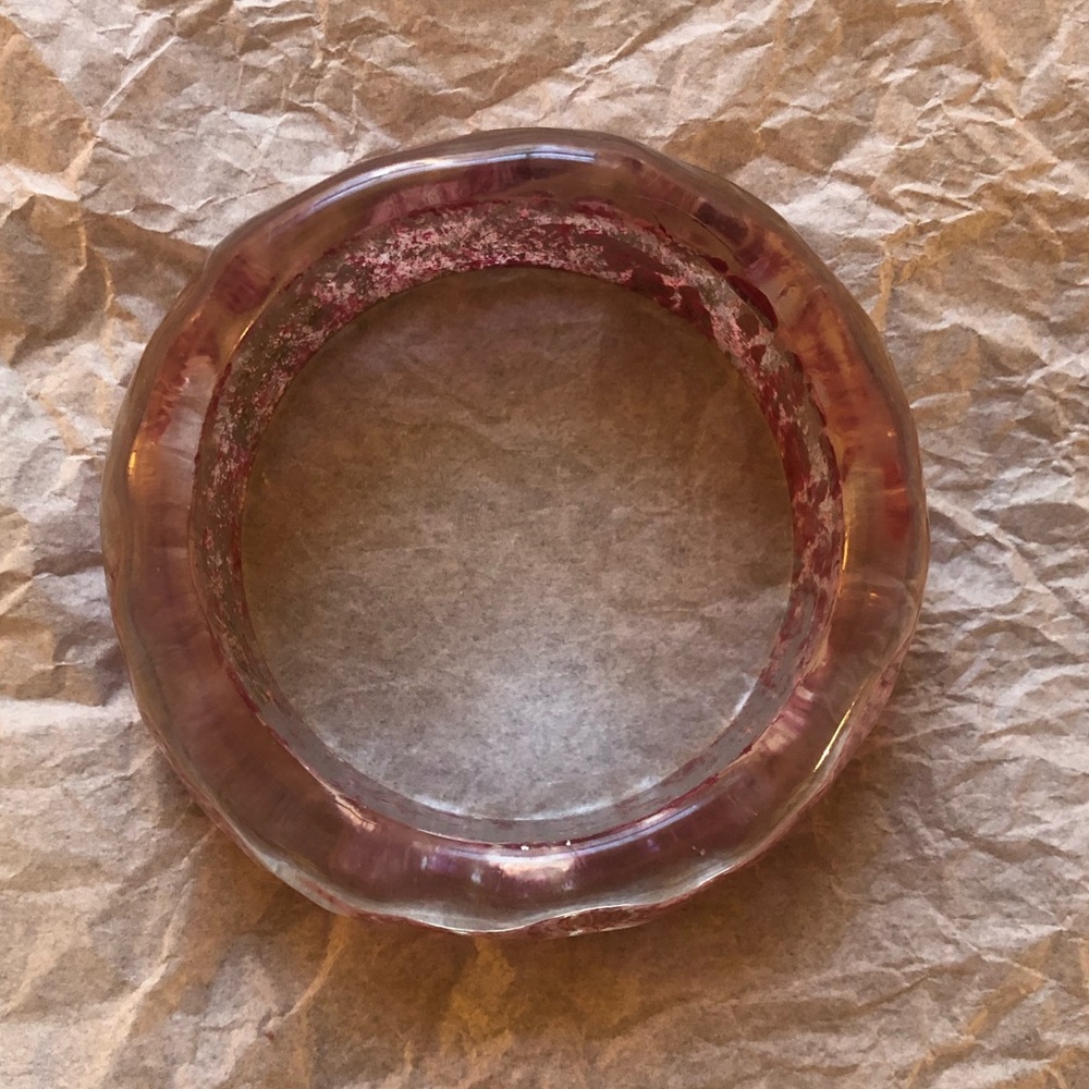 Pink Patterned Bangle - Picture 2 of 2